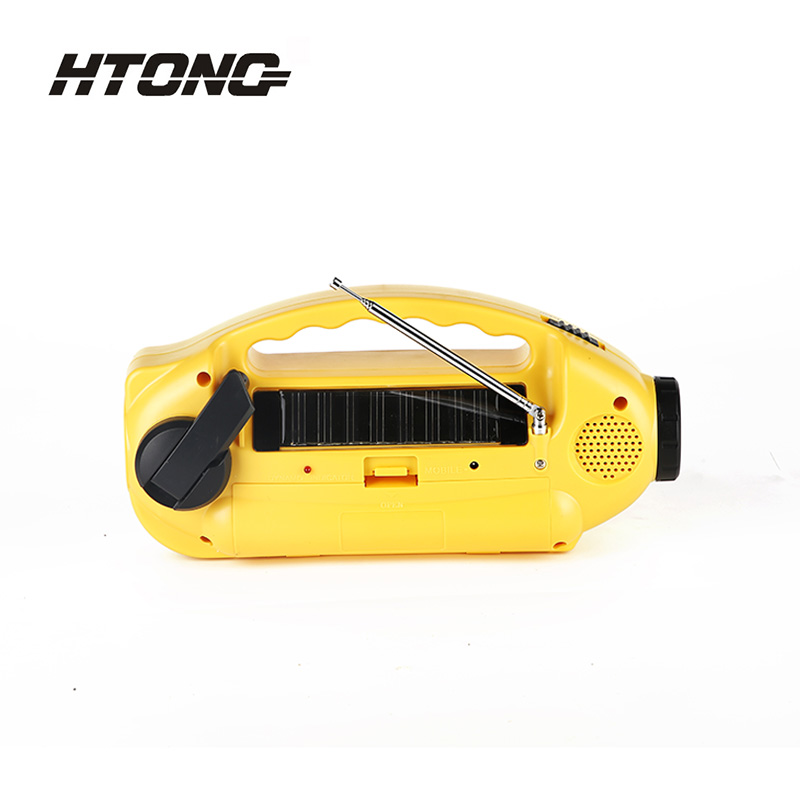 AM/FM Hand Crank Flashlight Solar Dynamo Radio HT-898